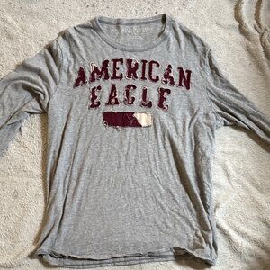 American Eagle Outfitters Heather Gray Tee